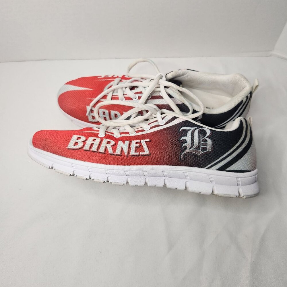 Custom Made Canvas Shoes Barnes Name on the side Men's US 14 EU 48